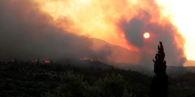 Σε ύφεση η φωτιά στη Σάμο – Κάηκε μια αγροτική αποθήκη