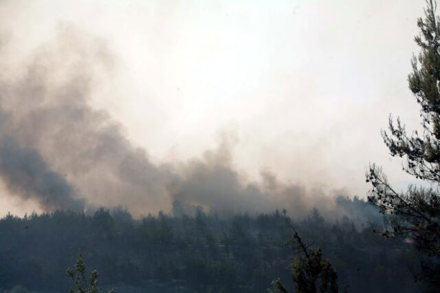 Υπό μερικό έλεγχο η φωτιά στο Άγιο Όρος-Καλύτερη εικόνα στην Λακωνία