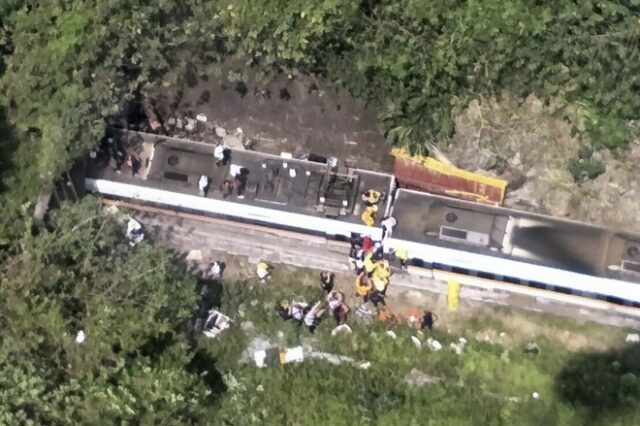 Ταϊβάν: Εκτροχιασμός τρένου με τουλάχιστον 36 νεκρούς και δεκάδες τραυματίες