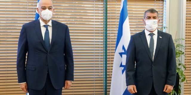 Επίσκεψη Δένδια σε Ισραήλ και Παλαιστίνη – Συναντήθηκε με τον ισραηλινό ΥΠΕΞ