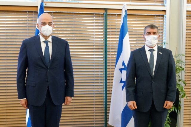 Επίσκεψη Δένδια σε Ισραήλ και Παλαιστίνη – Συναντήθηκε με τον ισραηλινό ΥΠΕΞ