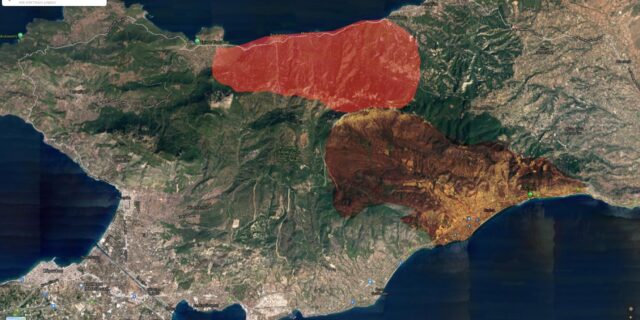 Φωτιά στην Κορινθία: Live χάρτης με την εξέλιξη του μετώπου