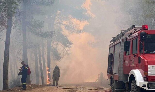 Κολυδάς για φωτιά στην Κορινθία: Μέχρι το μεσημέρι της Παρασκευής οι ισχυροί άνεμοι