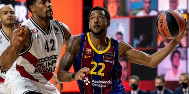Μπαρτσελόνα – Αρμάνι Μιλάνο 84-82: Ο Χίγκινς την έστειλε στον τελικό με καλάθι στα 0.8”