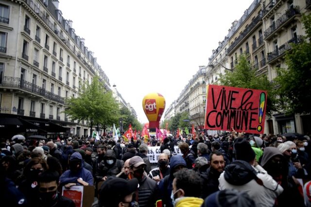 Γαλλία: Ένταση και ξύλο στις διαδηλώσεις για την Πρωτομαγιά