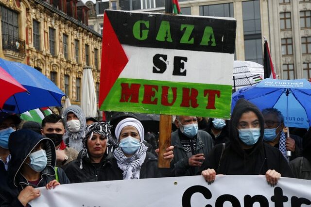 Μεσανατολικό: Χιλιάδες άνθρωποι διαδήλωσαν υπέρ των Παλαιστίνιων σε Ευρώπη και Β. Αμερική