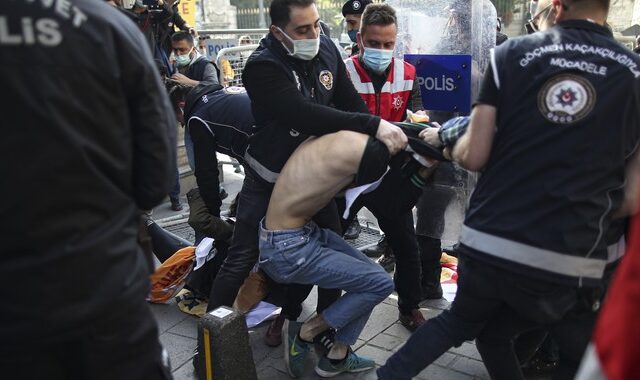 Τουρκία – Πρωτομαγιά: Ξύλο και εκατοντάδες συλλήψεις στην Κωνσταντινούπολη