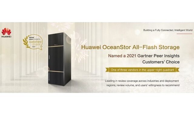 Gartner Peer Insights 2021: Κορυφαία επιλογή των πελατών τα συστήματα Storage της Huawei