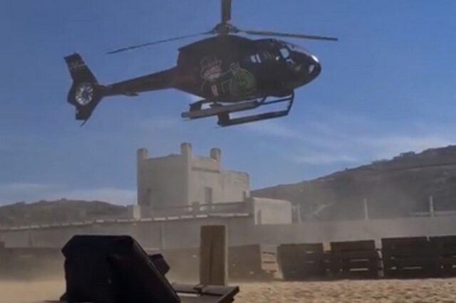 Μύκονος: Ελικόπτερο προσγειώθηκε σε παραλία – Έρευνα της ΥΠΑ