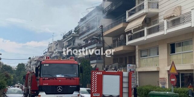 Θεσσαλονίκη: Φωτιά σε διαμέρισμα στην Καλαμαριά