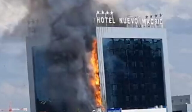 Μαδρίτη: Μεγάλη πυρκαγιά σε ξενοδοχείο – Εικόνες που προκαλούν τρόμο