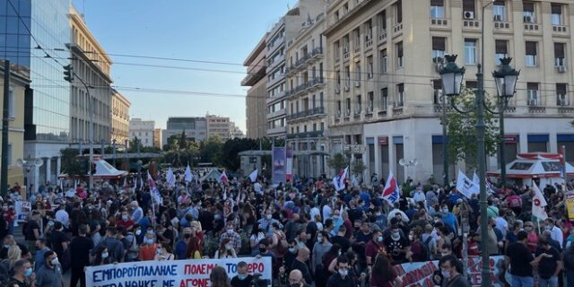 Συγκέντρωση και πορεία ενάντια στο εργασιακό νομοσχέδιο