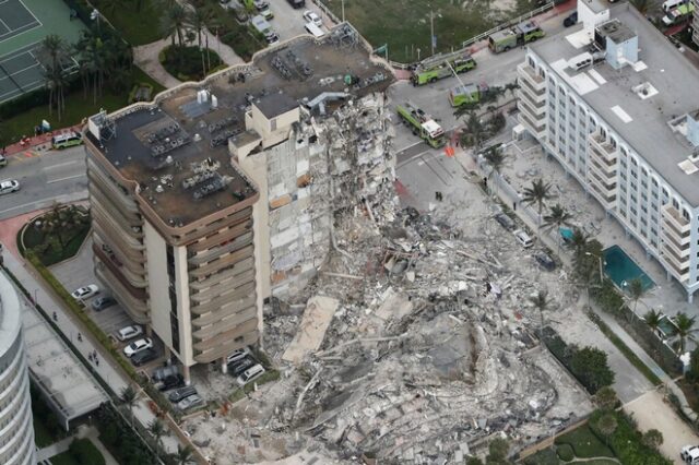 Μαϊάμι: Η στιγμή της κατάρρευσης του 12ώροφου κτιρίου – Ενας νεκρός, δεκάδες αγνοούμενοι