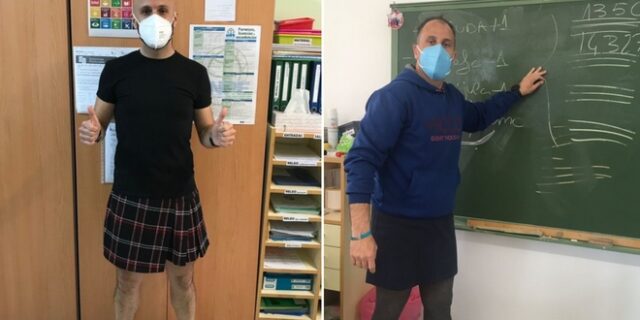 Γιατί έγιναν μόδα οι φούστες για αγόρια, στα ισπανικά σχολεία