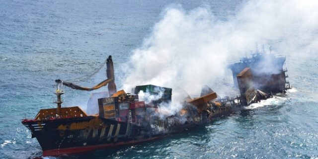 Σρι Λάνκα: Φόβοι για τεράστια οικολογική καταστροφή από βύθιση πλοίου με χημικά