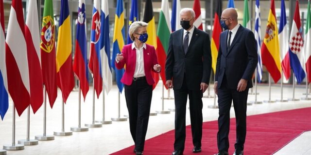 Σύνοδος ΕΕ – ΗΠΑ: Ανάγκη “βιώσιμης” αποκλιμάκωσης στην Ανατολική Μεσόγειο
