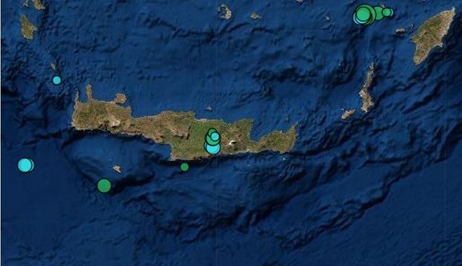 Σεισμός: Τρεις δονήσεις μέσα σε λίγα λεπτά στην Κρήτη