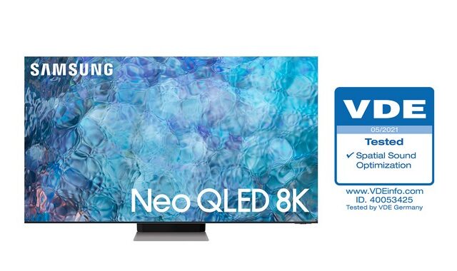 Οι τηλεοράσεις Neo QLED της Samsung λαμβάνουν πιστοποίηση βελτιστοποίησης ήχου σύμφωνα με τον περιβάλλοντα χώρο από τον οργανισμό VDE