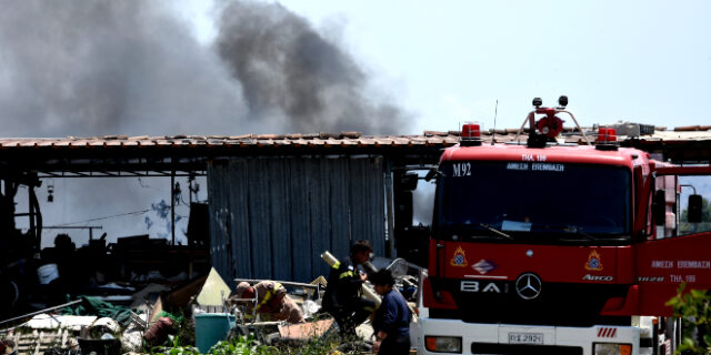 Φωτιά στο δάσος Σκρα στο Κιλκίς