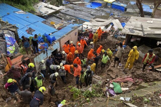 Ινδία: Τουλάχιστον 30 νεκροί στο Μουμπάι μετά από κατολισθήσεις