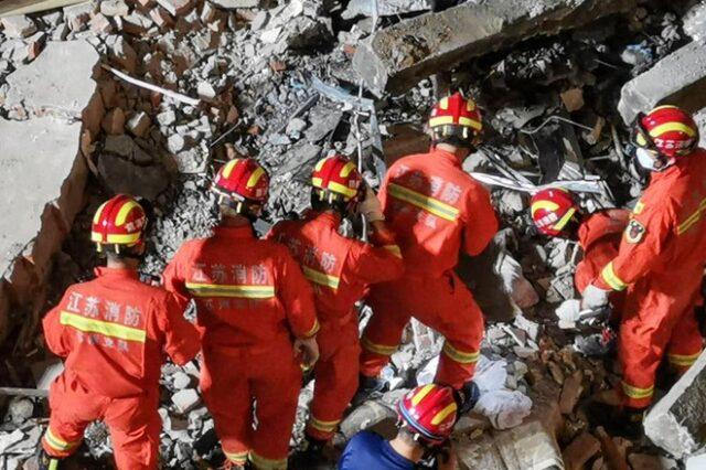 Κίνα: Κατάρρευση τμήματος ξενοδοχείου – Στους 17 οι νεκροί