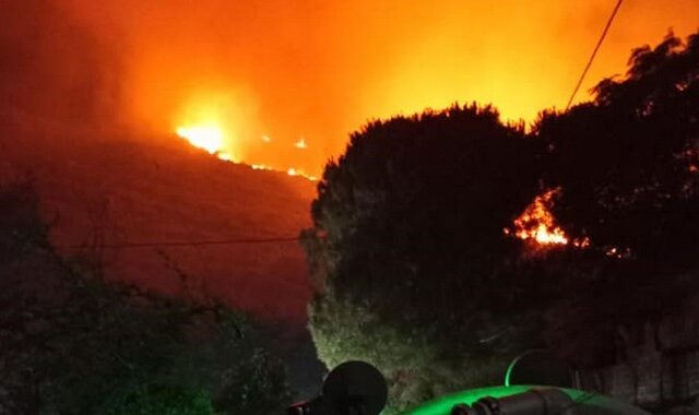 Φωτιά στην Κεφαλονιά: Μαίνεται ανεξέλεγκτη – Ολονύχτια μάχη των πυροσβεστών