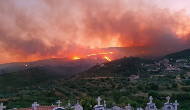 Φωτιά στην Κεφαλονιά: Έγιναν στάχτη 6000 στρέμματα