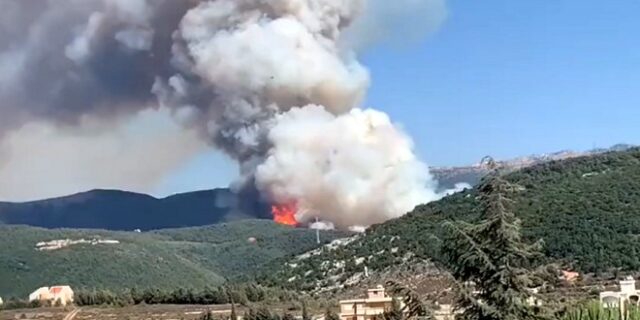 Λίβανος: Καταστροφικές πυρκαγιές – Ένας πυροσβέστης νεκρός