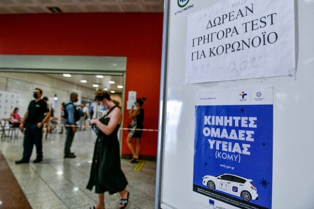 ΕΟΔΥ: Πού γίνονται το Σάββατο δωρεάν rapid test