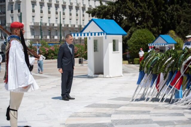 Στεφανής: Στεφάνι για τους πεσόντες κατά την τουρκική εισβολή στην Κύπρο