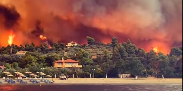 Εύβοια: Η ασύλληπτη καταστροφή σε ένα βίντεο βγαλμένο από την κόλαση