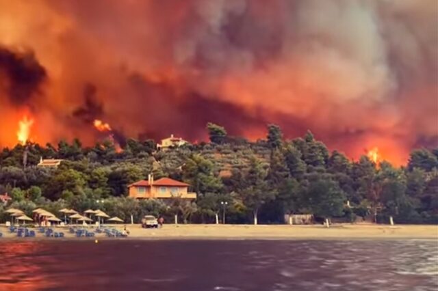 Εύβοια: Η ασύλληπτη καταστροφή σε ένα βίντεο βγαλμένο από την κόλαση