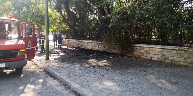 Φωτιά ξέσπασε στο Πεδίο του Άρεως– Συνελήφθη και ανακρίνεται ύποπτη