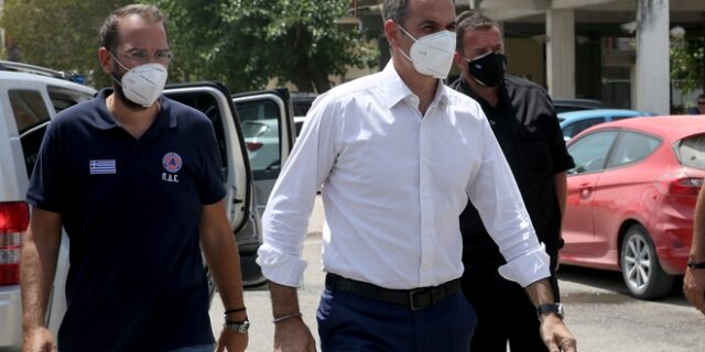 Μητσοτάκης από Ηλεία: Η χώρα αντιμετωπίζει μία πρωτοφανή περιβαλλοντική κρίση