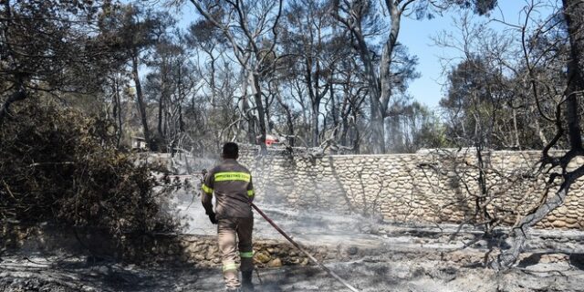 Φωτιά στην Αχαΐα: Καλύτερη η εικόνα στην Ζήρια