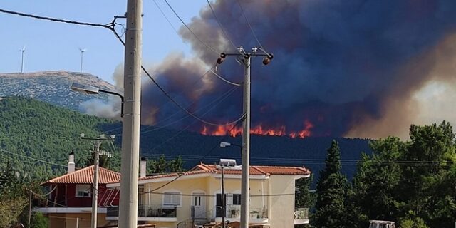 Νέα φωτιά: Εκκενώνονται Βίλια και Προφήτης Ηλίας – Οι φλόγες προς τα σπίτια