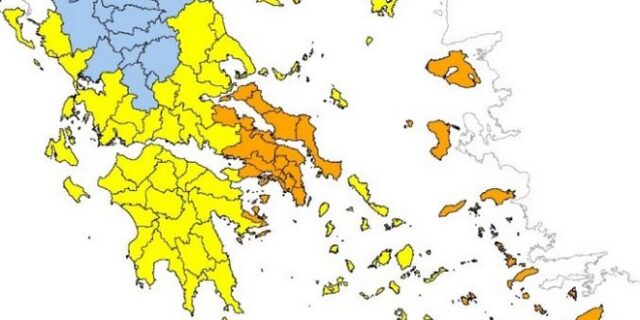 Πολιτική Προστασία: Πολύ υψηλός κίνδυνος πυρκαγιάς την Κυριακή για 5 Περιφέρειες