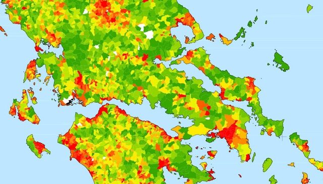 Χάρτης: Σε ποιες περιοχές της Ελλάδας ζούσαν οι Έλληνες το ’40
