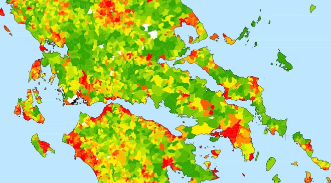 Χάρτης: Σε ποιες περιοχές της Ελλάδας ζούσαν οι Έλληνες το ’40