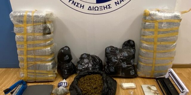 Τους έπιασαν με πάνω από 33 κιλά κάνναβης και σχεδόν μισό κιλό κοκαΐνης