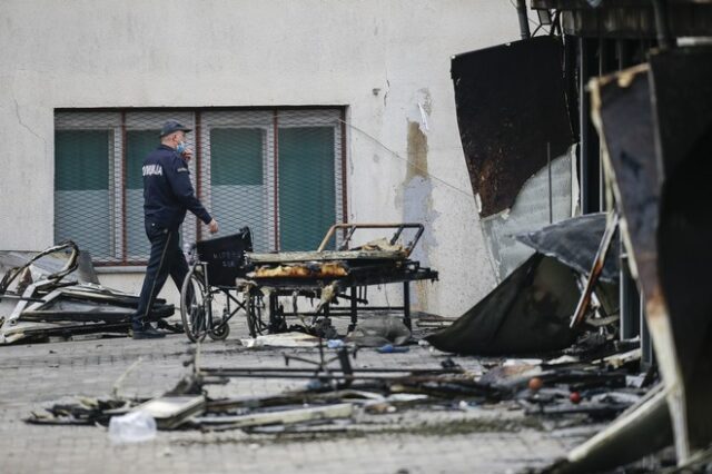 Βόρεια Μακεδονία: Στους 14 οι νεκροί από την φωτιά σε προκάτ μονάδα κορονοϊού