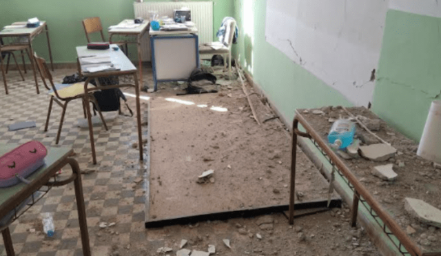 Σεισμός στην Κρήτη: Μεγάλες ζημιές σε δημοτικό σχολείο στο Θραψανό
