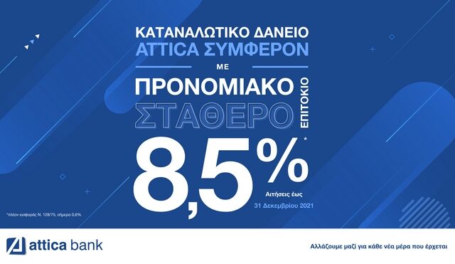 Αγορές, οφειλές, δίδακτρα: καλύψτε τα όλα με το Καταναλωτικό Δάνειο “Attica Συμφέρον” της Attica Bank