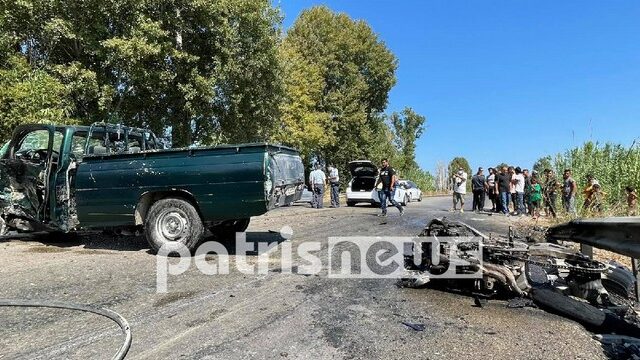 Ηλεία: Σφοδρή σύγκρουση μηχανής με αγροτικό όχημα – Νεκρός 27χρονος