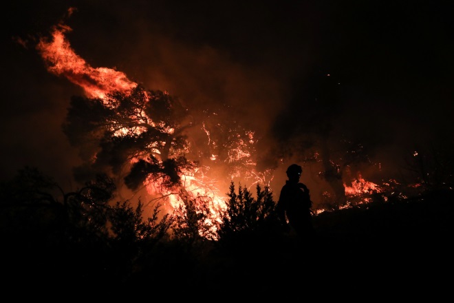 Ηλεία: Σε εξέλιξη φωτιά στην περιοχή Άγναντα