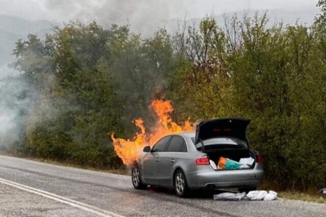 Παναγιώτης Ψωμιάδης: Σοβαρό τροχαίο στις Σέρρες – Στις φλόγες το αυτοκίνητό του