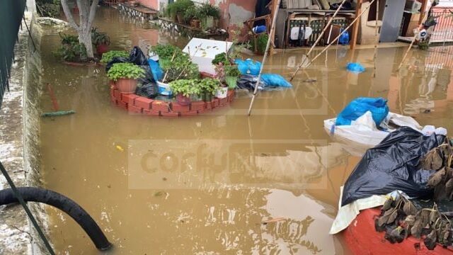 Κέρκυρα: Πλημμύρισε ξανά το νησί λίγες ημέρες μετά την κακοκαιρία “Μπάλλος”
