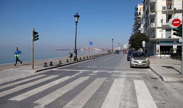 Θεσσαλονίκη: “Φράκαρε” το κέντρο λόγω έργων ασφαλτόστρωσης στη Λεωφόρο Νίκης