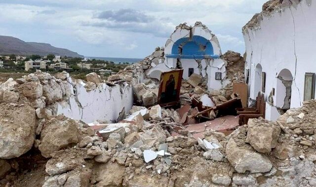Πολύ ισχυρός σεισμός 6,3 ρίχτερ ανοιχτά της Κρήτης – Ζημιές σε κτίρια, γκρεμίστηκε εκκλησάκι