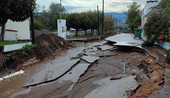 Κακοκαιρία Αθηνά: “Η καταστροφή στην Εύβοια, πολύ μεγαλύτερη από το μέγεθος της βροχής”